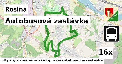 Autobusová zastávka, Rosina