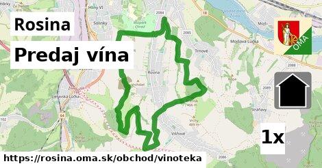 Predaj vína, Rosina