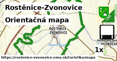 Orientačná mapa, Rostěnice-Zvonovice