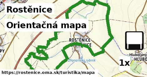 orientačná mapa v Rostěnice