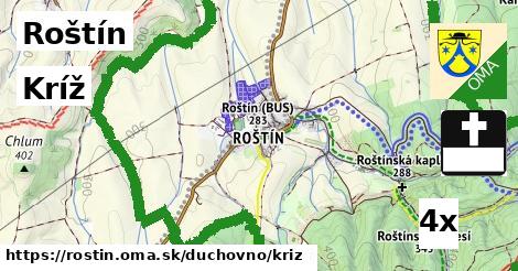 Kríž, Roštín