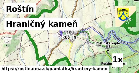 Hraničný kameň, Roštín