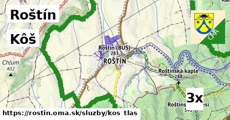 Kôš, Roštín