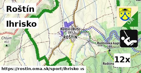 Ihrisko, Roštín