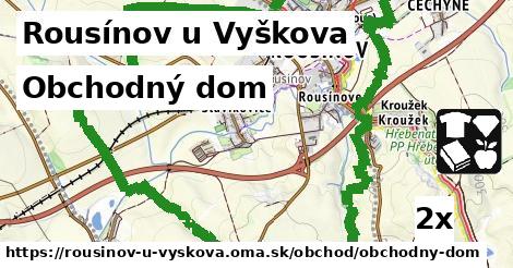 obchodný dom v Rousínov u Vyškova