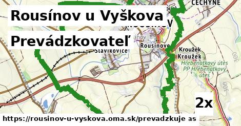 prevádzkovateľ v Rousínov u Vyškova