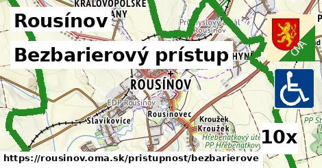 bezbarierový prístup v Rousínov