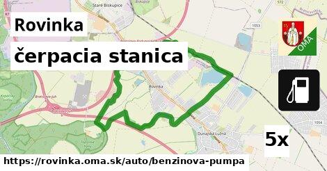 čerpacia stanica, Rovinka