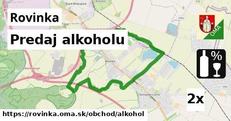 predaj alkoholu v Rovinka