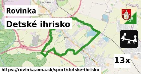 Detské ihrisko, Rovinka