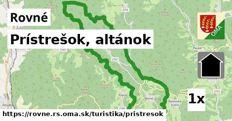 Prístrešok, altánok, Rovné, okres RS