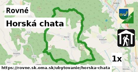 horská chata v Rovné, okres SK