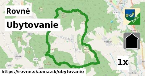 ubytovanie v Rovné, okres SK