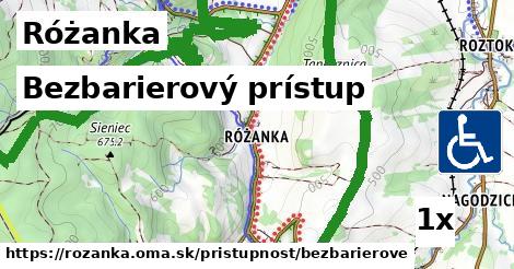 bezbarierový prístup v Różanka