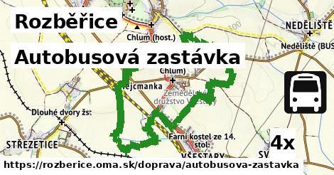Autobusová zastávka, Rozběřice