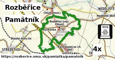 Pamätník, Rozběřice