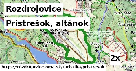 Prístrešok, altánok, Rozdrojovice