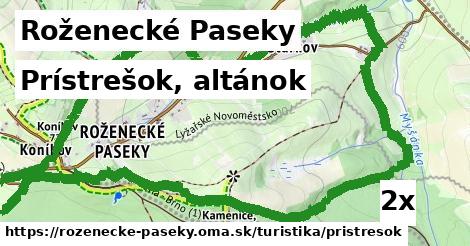 prístrešok, altánok v Roženecké Paseky