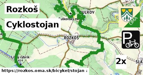 cyklostojan v Rozkoš