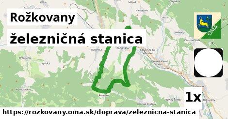 železničná stanica, Rožkovany