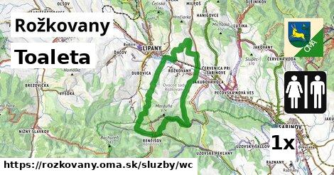 Toaleta, Rožkovany
