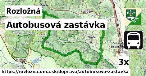 Autobusová zastávka, Rozložná