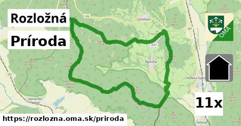 príroda v Rozložná