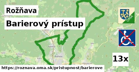 barierový prístup v Rožňava