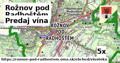 predaj vína v Rožnov pod Radhoštěm