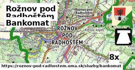 bankomat v Rožnov pod Radhoštěm