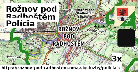 polícia v Rožnov pod Radhoštěm