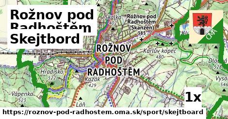 skejtbord v Rožnov pod Radhoštěm