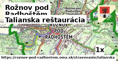 talianska reštaurácia v Rožnov pod Radhoštěm