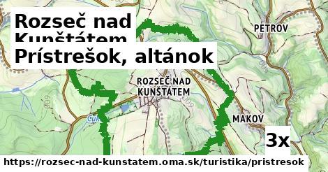 Prístrešok, altánok, Rozseč nad Kunštátem