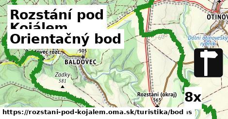 orientačný bod v Rozstání pod Kojálem