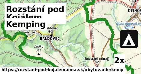 kemping v Rozstání pod Kojálem