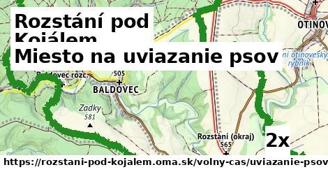 Miesto na uviazanie psov, Rozstání pod Kojálem