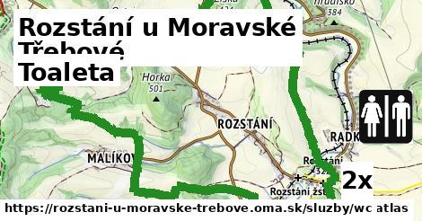 Toaleta, Rozstání u Moravské Třebové