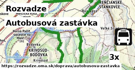 autobusová zastávka v Rozvadze