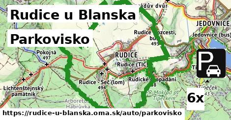 Parkovisko, Rudice u Blanska