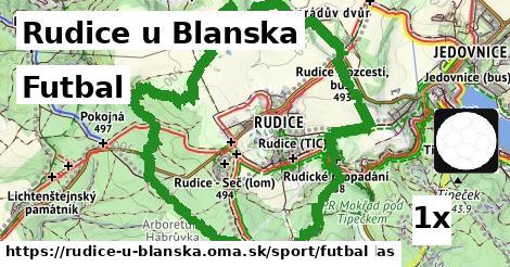 Futbal, Rudice u Blanska