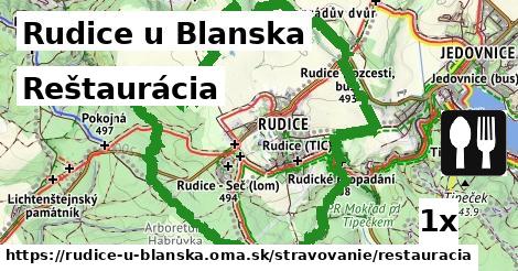 Reštaurácia, Rudice u Blanska