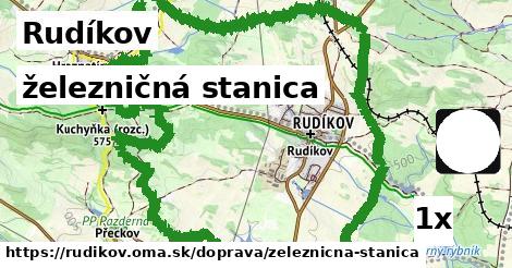 železničná stanica, Rudíkov