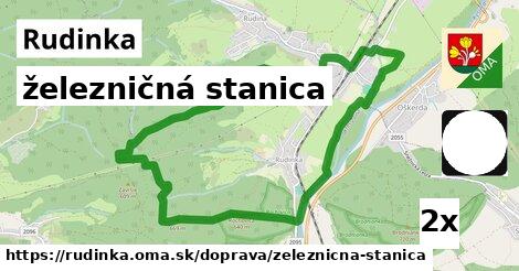 železničná stanica, Rudinka