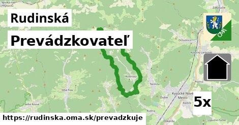 prevádzkovateľ v Rudinská