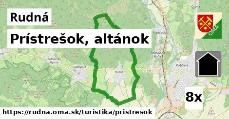 Prístrešok, altánok, Rudná