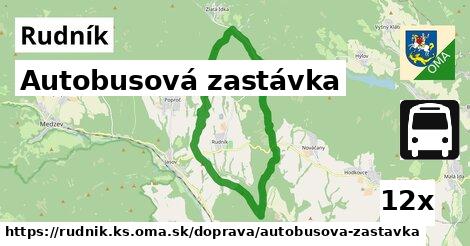 Autobusová zastávka, Rudník, okres KS