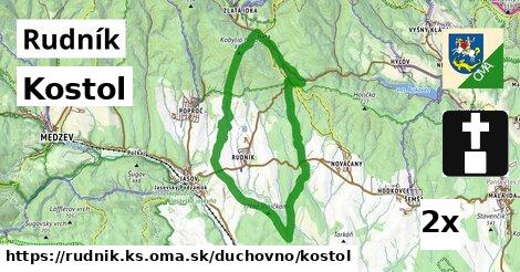 Kostol, Rudník, okres KS