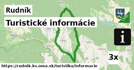 Turistické informácie, Rudník, okres KS