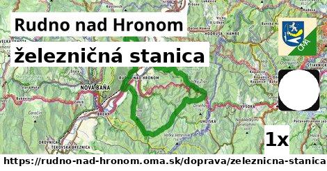 železničná stanica, Rudno nad Hronom